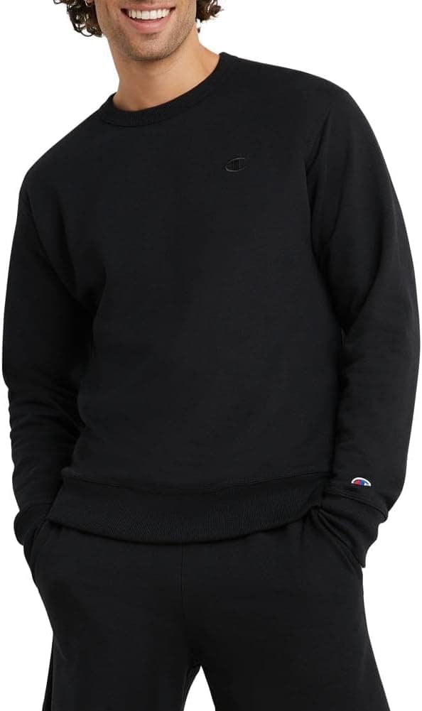 50% Off Champion Men's Crewneck Fleece Sweatshirts