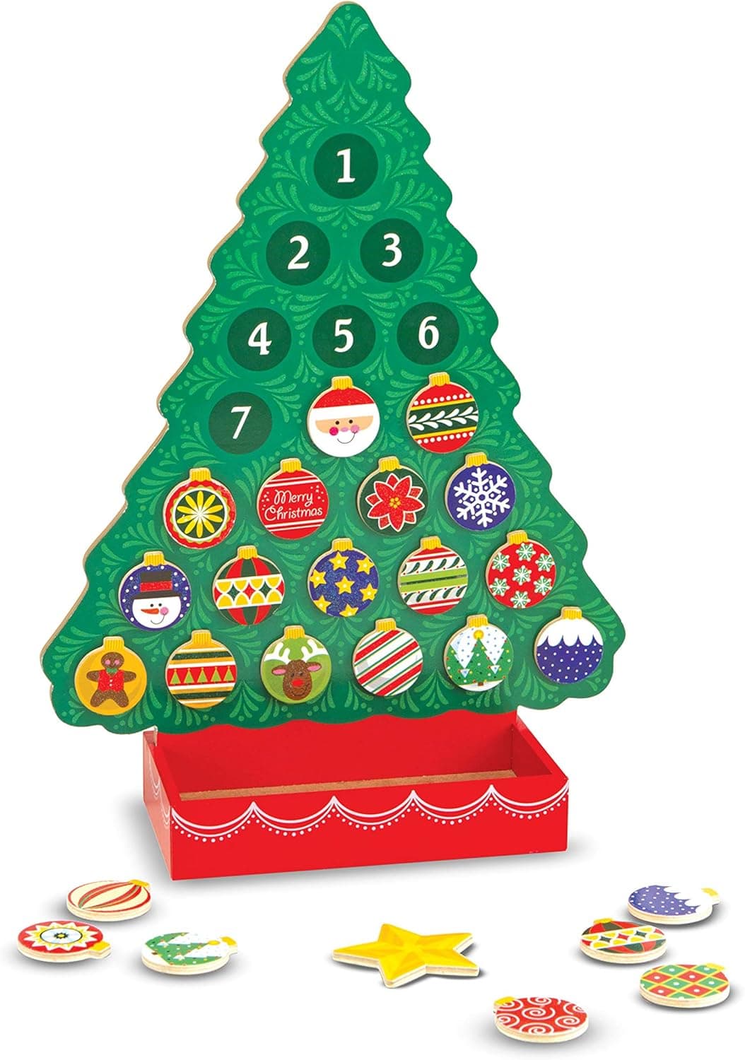 Countdown to Christmas with Melissa & Doug Wooden Advent Calendar