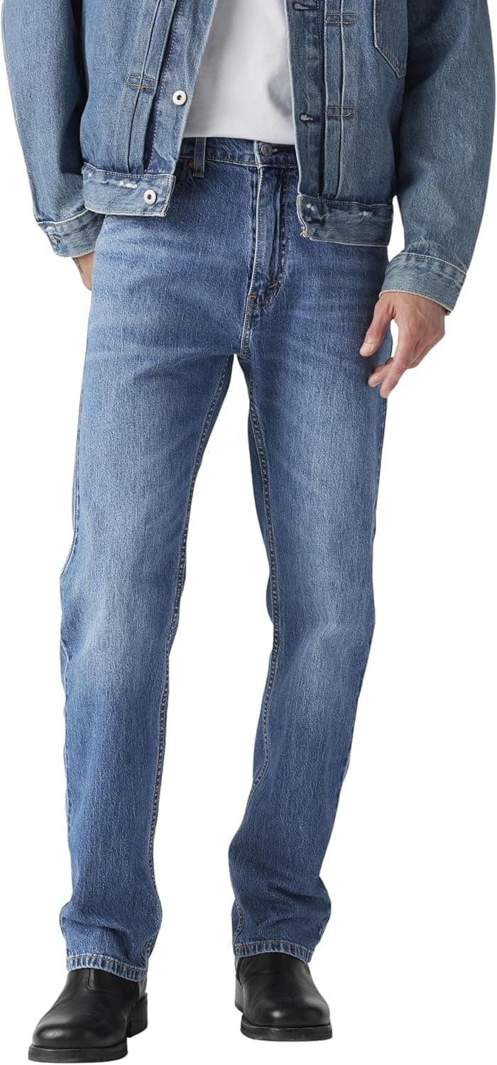 Levi's Men's 505 Regular Fit Jeans (Also Available in Big & Tall), Fremont Drop Shot-Medium Indigo, 36W x 29L