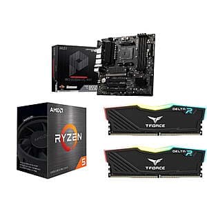 Ryzen 5 5500 CPU, MSI PRO B550M-VC WiFi Board, 16GB DDR4 RAM for $254 with Free Shipping