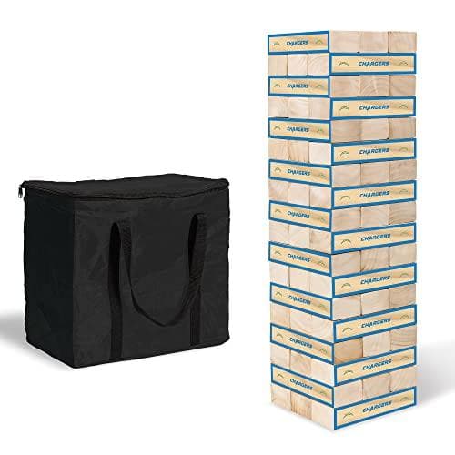 Giant Wooden Stacking Blocks for NFL-Themed Fun