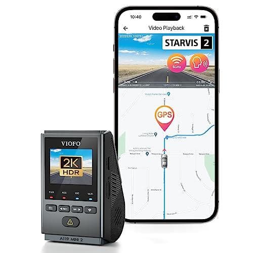 Viofo A119 Mini 2 Dash Cam - Compact, High-Quality Footage