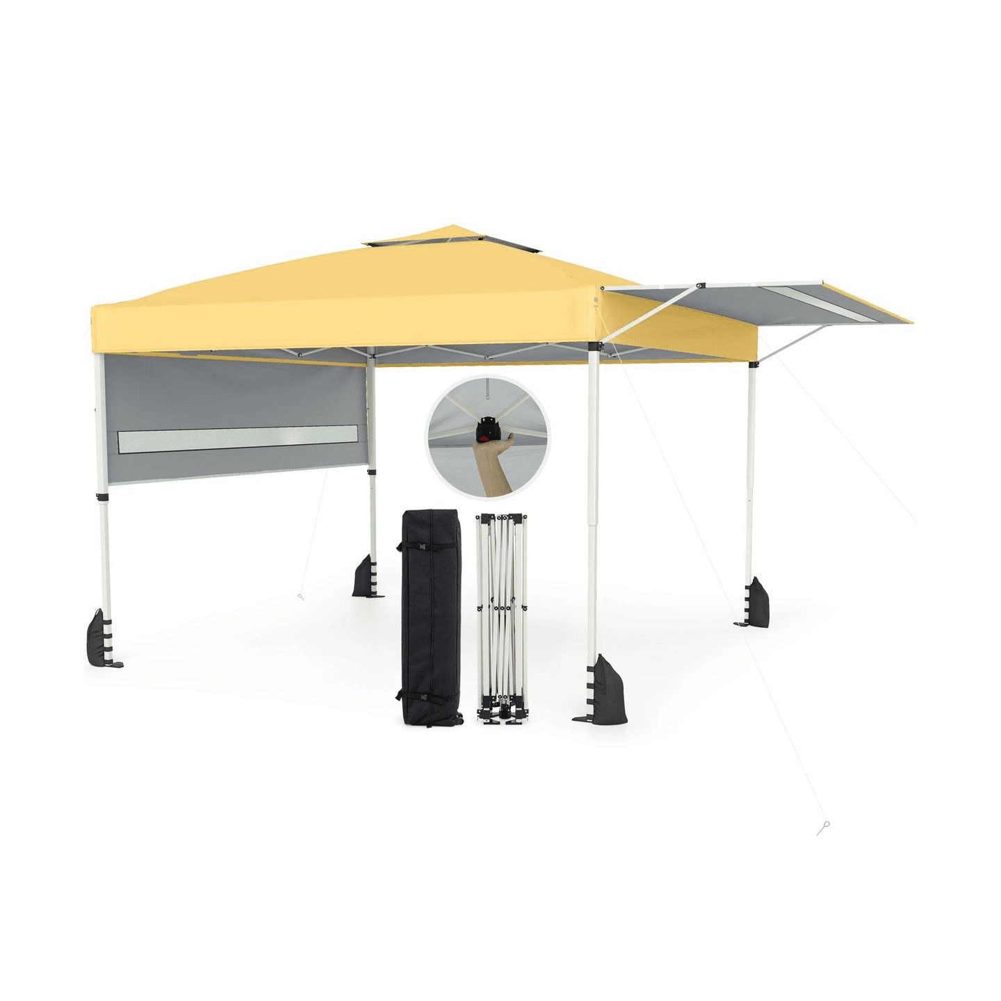 Portable Canopy with Awning - 9% Off