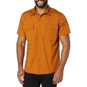 Amazon Essentials Men's Slim-Fit Short-Sleeve Two-Pocket Utility Shirt (Various) from $4.75