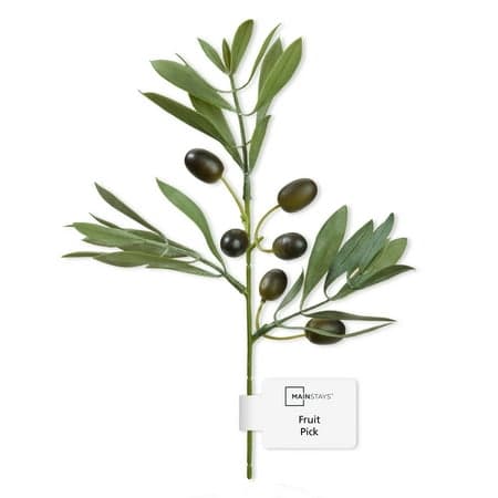 Mainstays Artificial Green Olive Mini Fruit Pick 6 inch x 8.7 inch