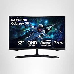 Immersive Gaming: 32-Inch Samsung Odyssey G55C Curved Gaming Monitor