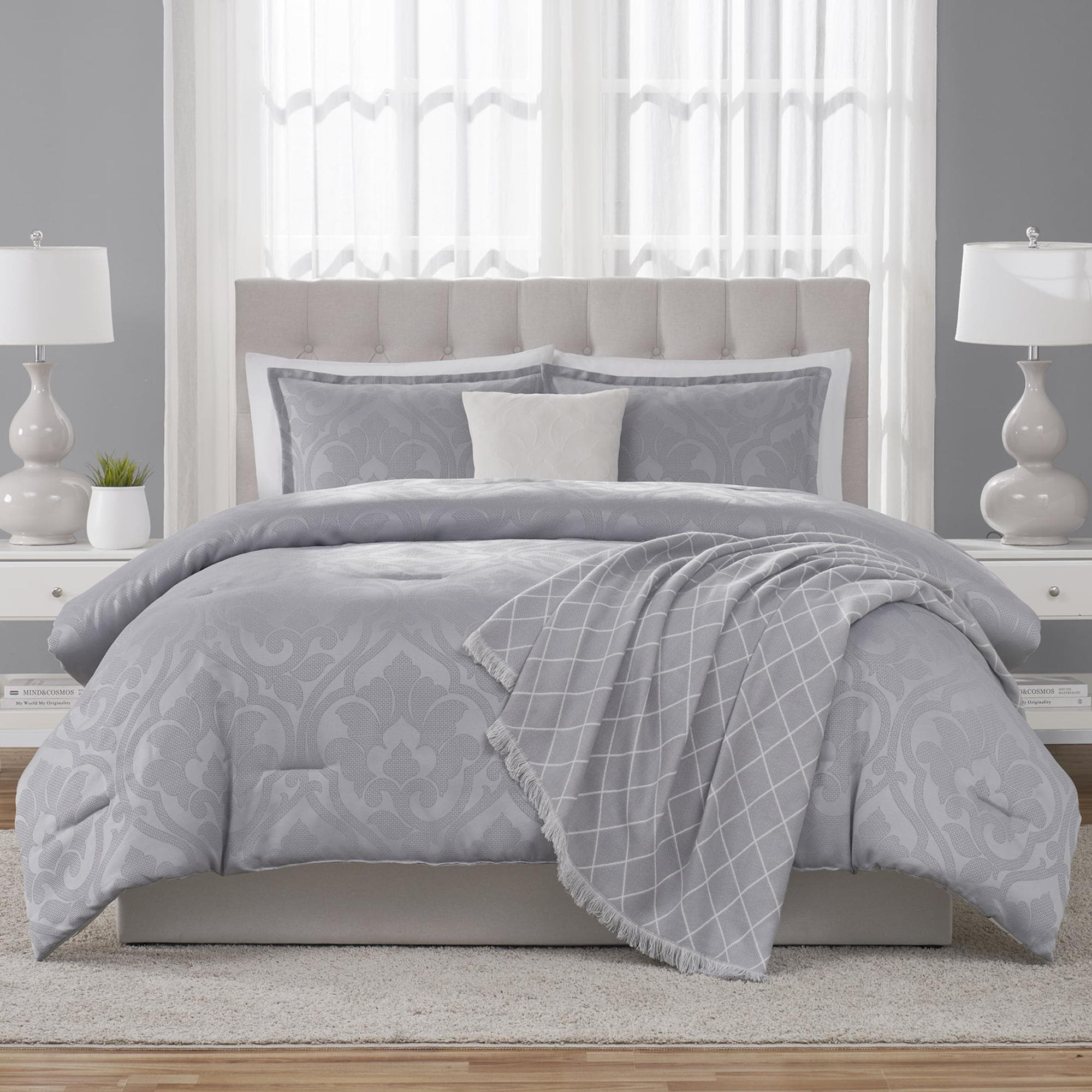 Mainstays Jacquard Comforter Set (Full/Queen) - 50% Off