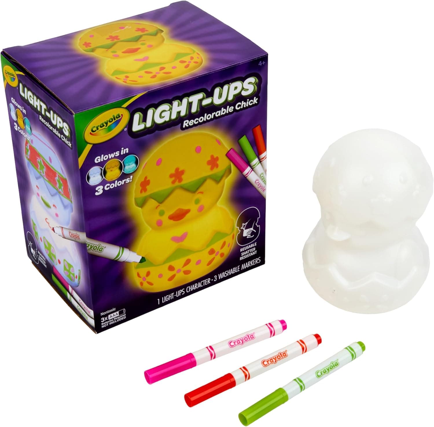 Crayola Light-Up Chick: Recolorable Easter Craft Decoration