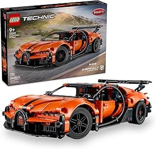 LEGO Technic Bugatti Chiron Pur Sport Hypercar Building Toy for Boys & Girls - Sports Car Toy W/Realistic Steering & Engine for Kids & Racing Fans, Ages 9+ - Gift Idea for Birthdays - 42222
