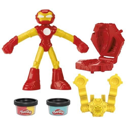 Blast Off with Iron Man's Bendy Action Figure and Play-Doh Set