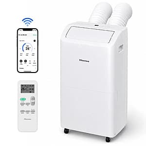 Hisense 8,000 BTU Dual Hose Portable Inverter Air Conditioner (Refurb)