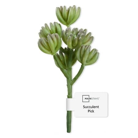 Mainstays Green Rose Artificial Succulent Pick, 2.75" x 6.75"