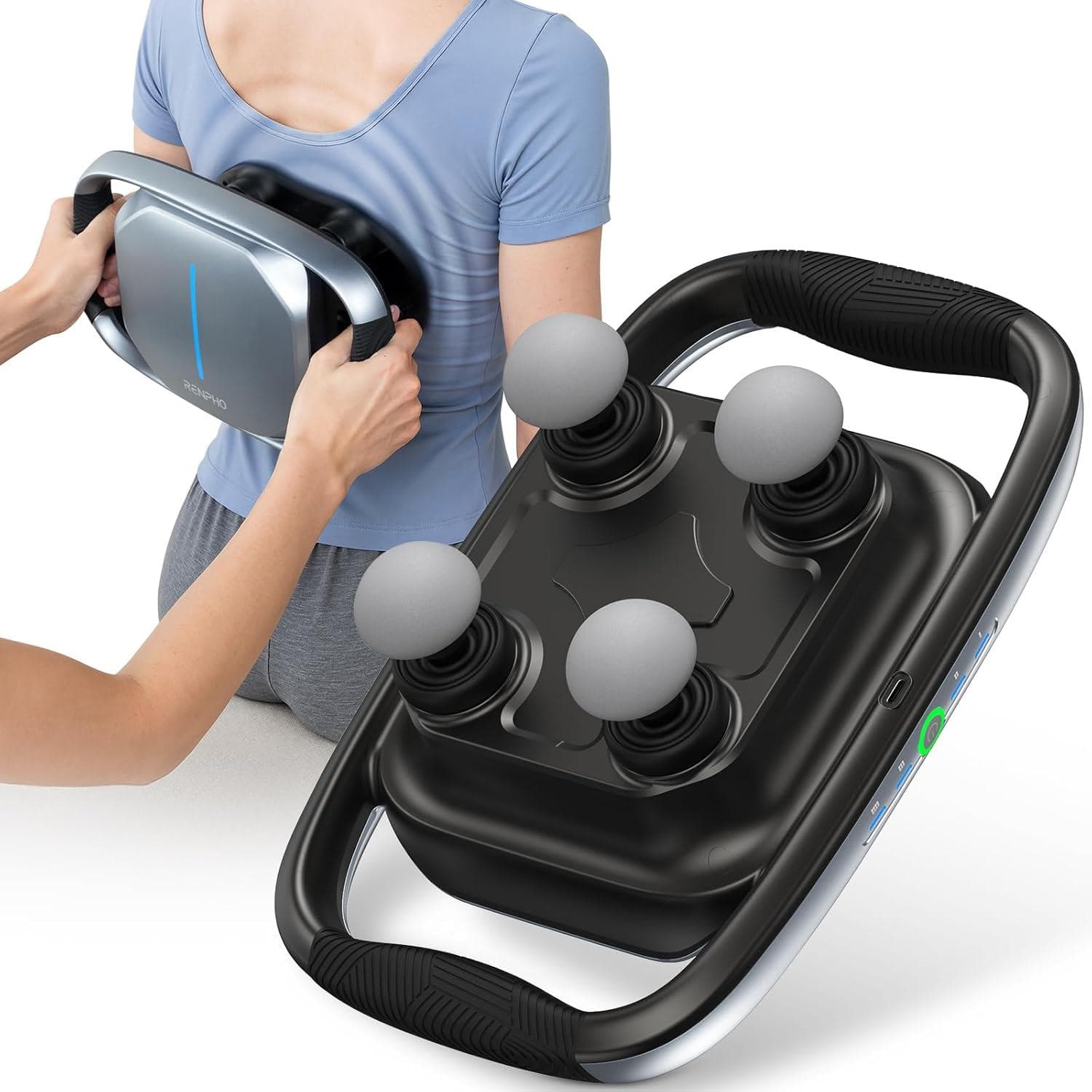 4-Head Massage Gun with Heat & Cold Therapy - 50% Off on Amazon