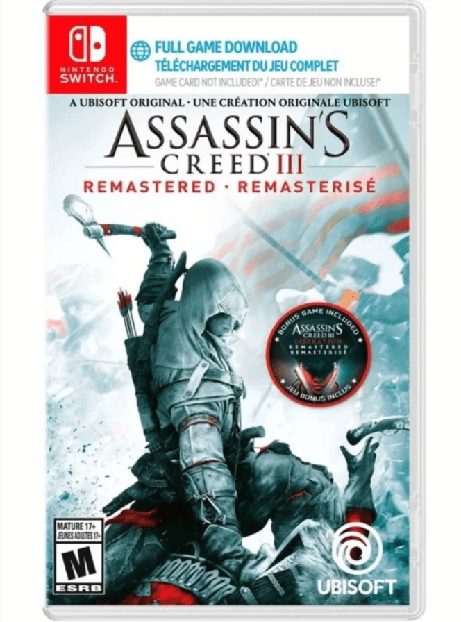Assassin's Creed III: Remastered (Switch) (45% off)