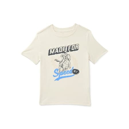Wonder Nation Little Boys Graphic Tee with Short Sleeves, Sizes 4-10