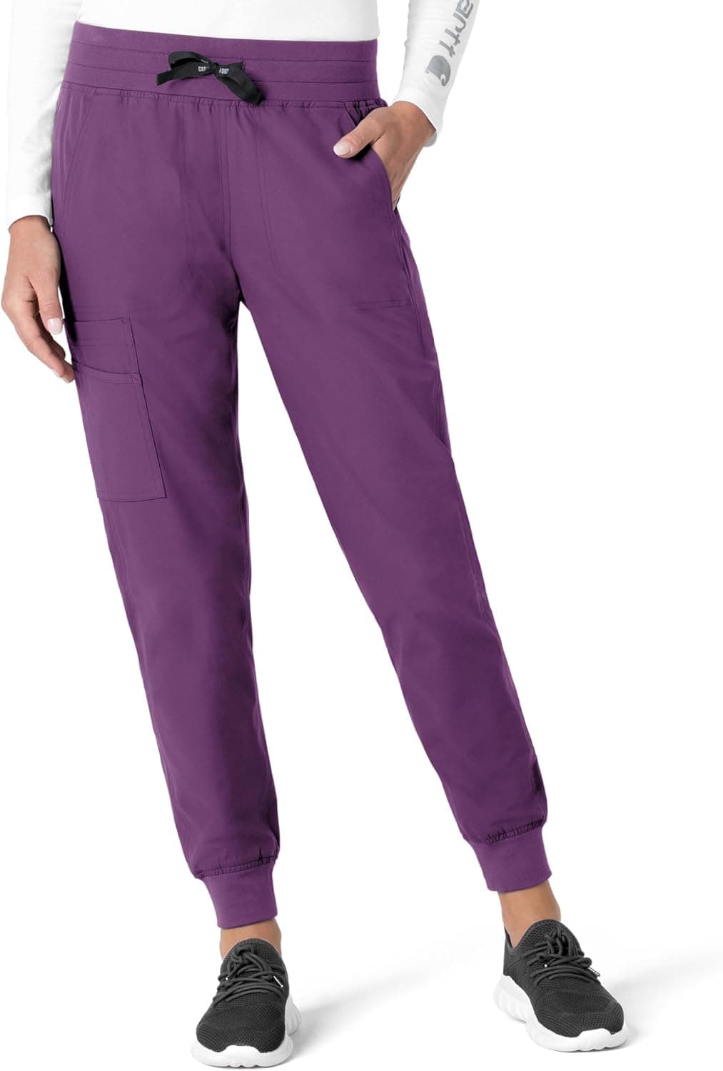 Carhartt Force Essentials Women's Jogger Scrub Pant, Eggplant, 5XL