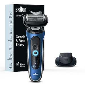 Braun Series 6 Rechargeable Wet & Dry Shaver for $36 with Free Shipping