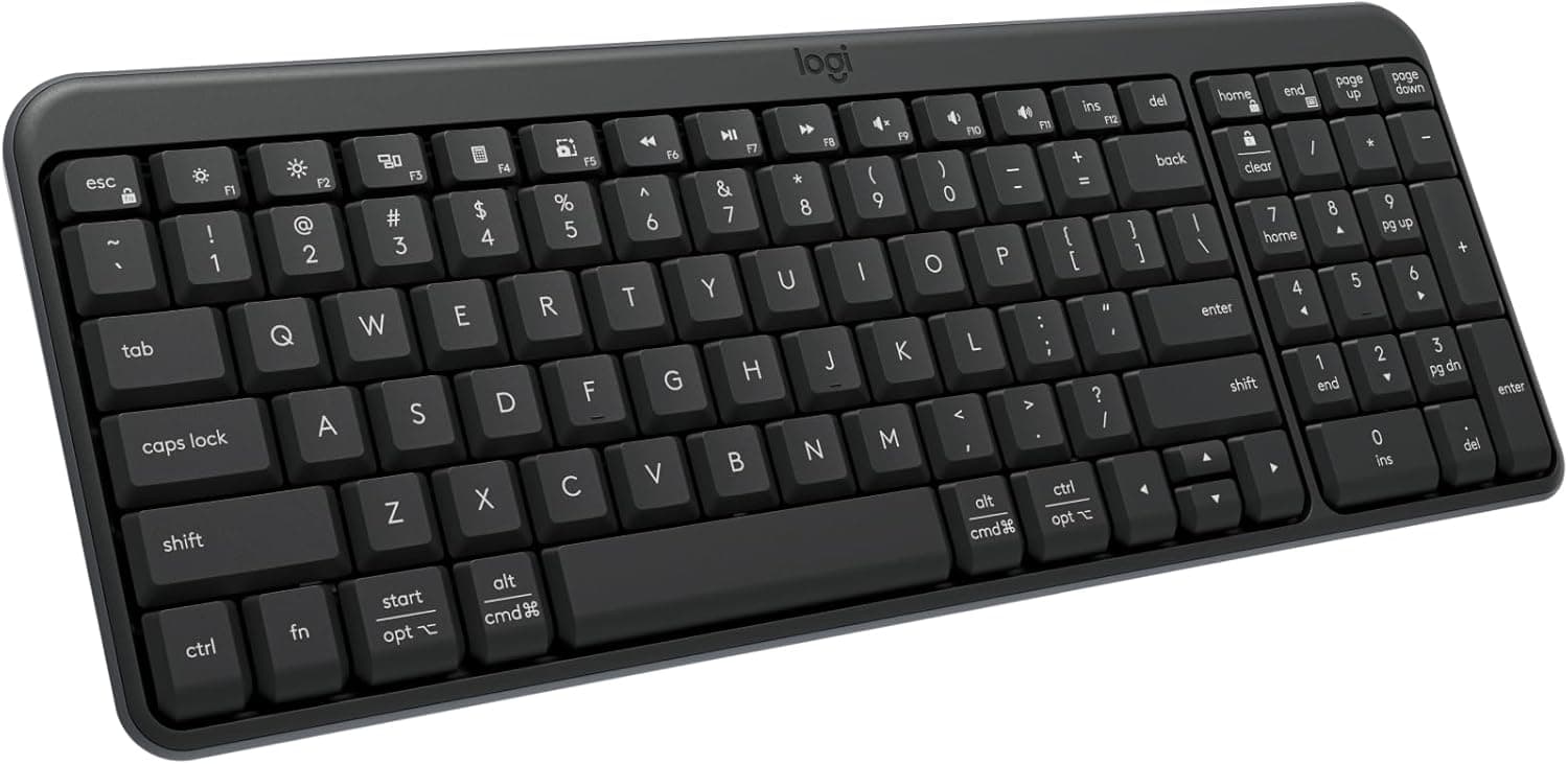 Logitech K250 Bluetooth Keyboard: Recycled Plastic, Spill-Resistant