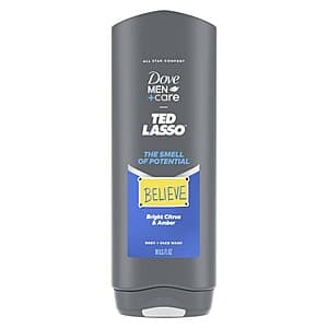18-Oz Dove Men+Care Ted Lasso Limited Edition Body & Face Wash (Citrus & Amber) $2 + Free Pickup