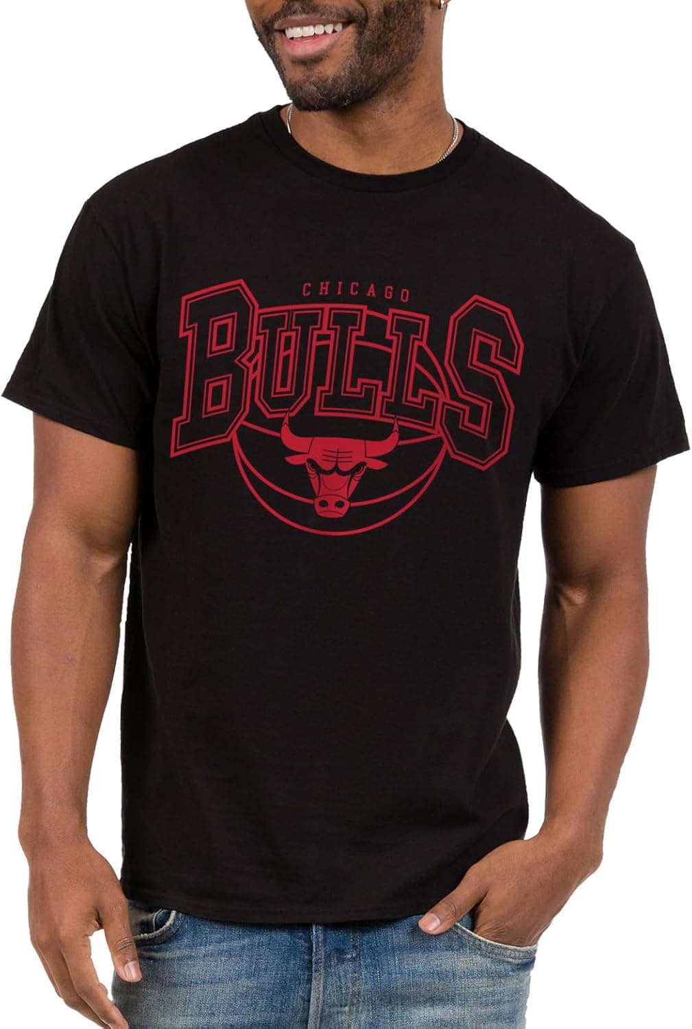 Chicago Bulls NBA Monochromatic Logo Arch T-Shirt