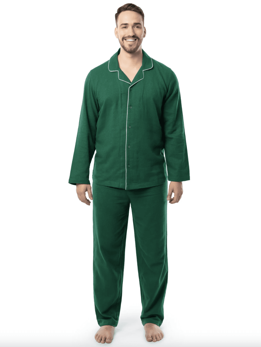 Cozy Flannel Pajama Set for Men from Fruit of the Loom