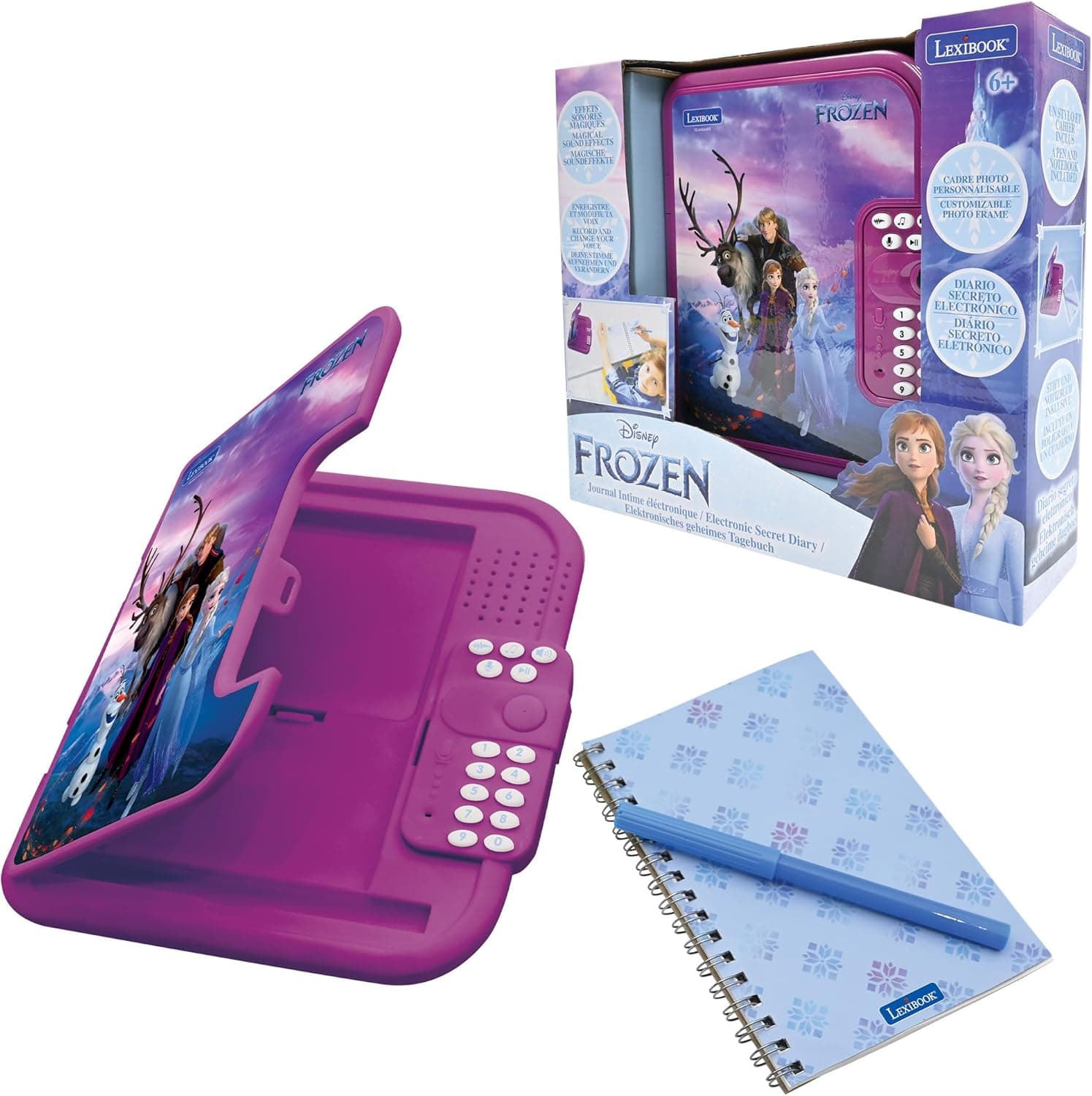 Lexibook Frozen Electronic Diary with Pen and Notebook