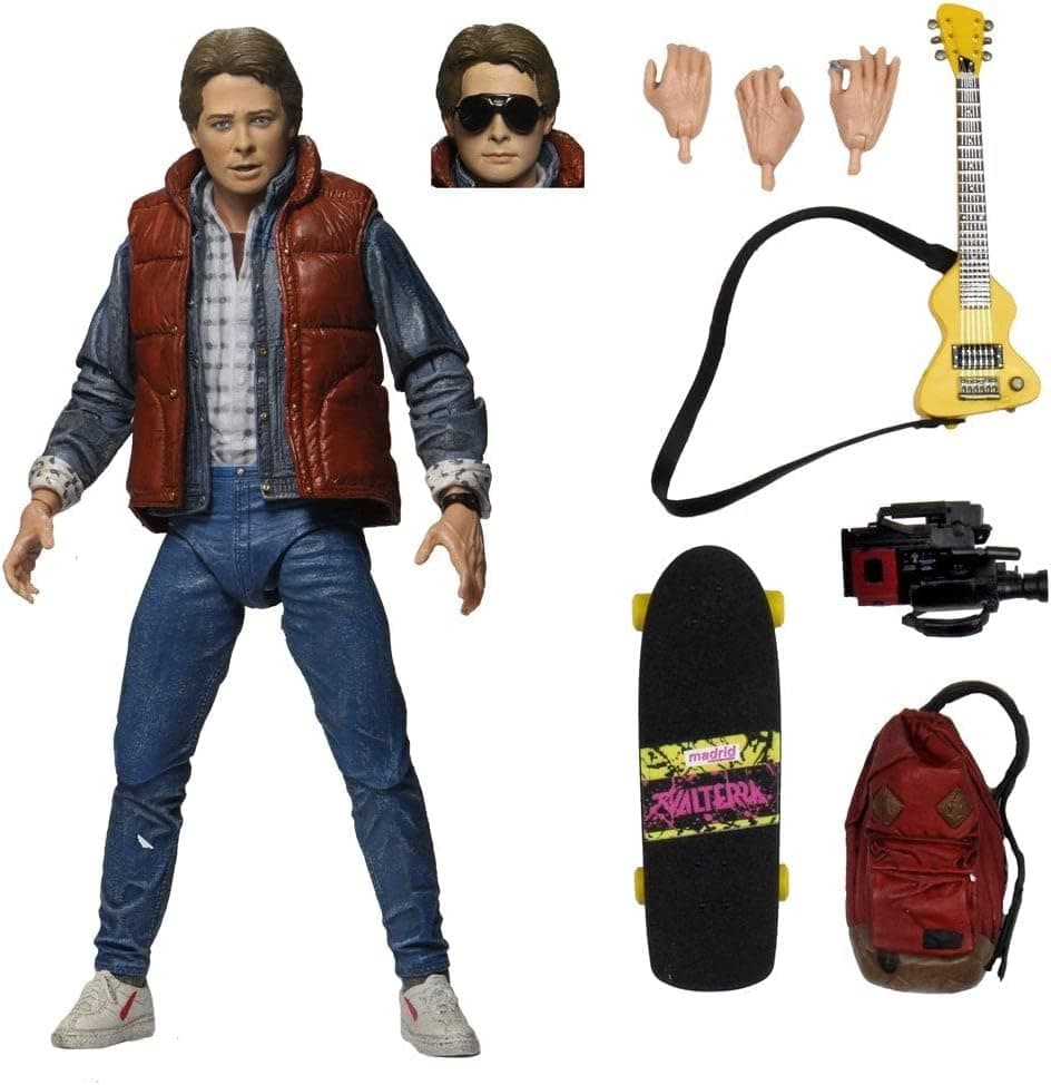 NECA Back to The Future Marty McFly Action Figure with Accessories