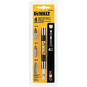 DeWALT Magnetic Screwdriving Bit Set: 6 Bits, Just $5.50 + Free Shipping