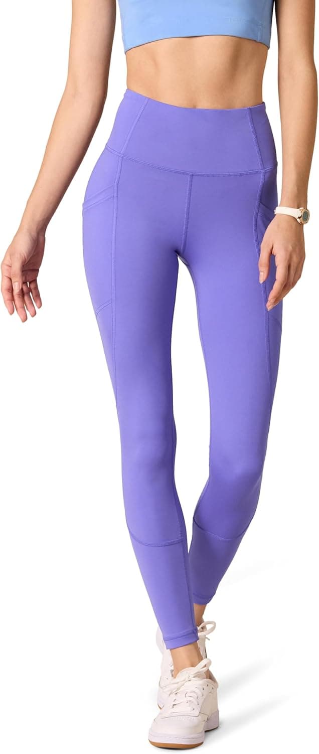 Amazon Essentials Women's High Waisted Active Sculpt Workout Full Length Leggings with Pockets (Available in Plus Size), Purple, 6X