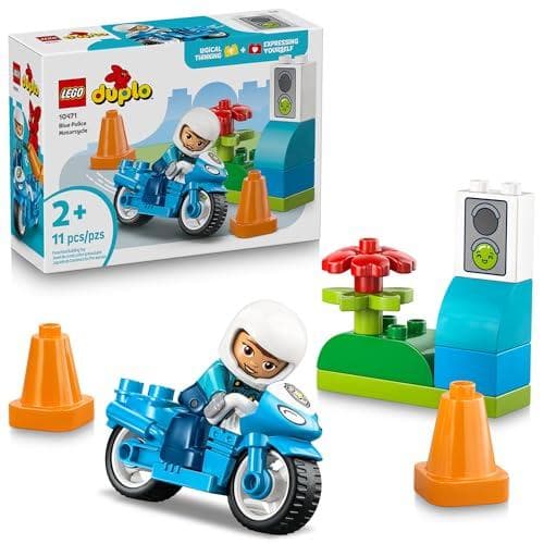 LEGO DUPLO Town Blue Police Motorcycle Set on Sale