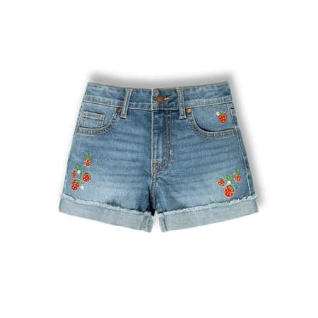 Wonder Nation Girls Fashion Denim Shorts, Size 5-18