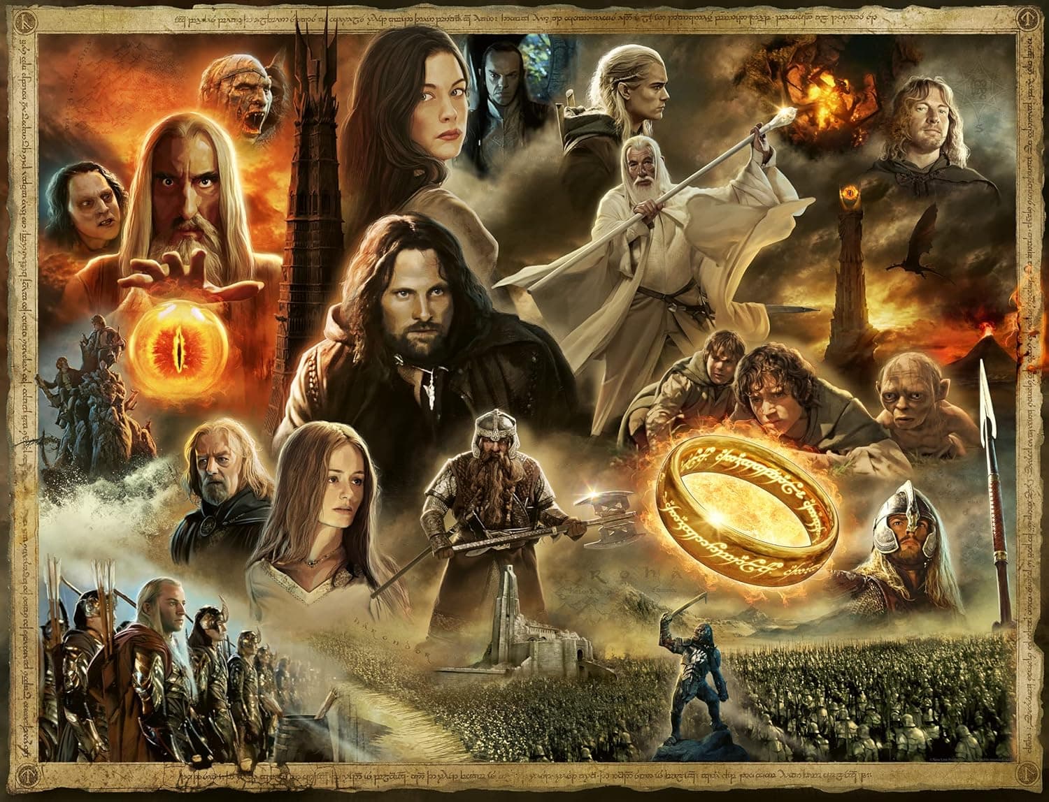 Ravensburger Lord of The Rings: The Two Towers 2000-Piece Puzzle