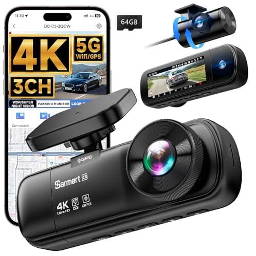 Capture 4K Footage with Sarmert C3 Dash Cam Set