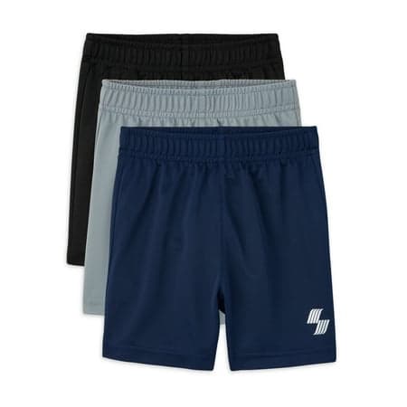The Children's Place Baby & Toddler Boys Basketball Shorts, 3-Pack, Sizes 6M-5T