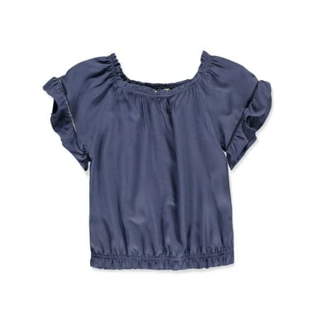 Jessica Simpson Girls' Off The Shoulder Blouse with Ruffle Sleeves, Sizes 4-16