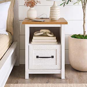20.6" Better Homes & Gardens Modern Farmhouse Nightstand w/ 2x USB & AC Outlet $38.50 + Free Shipping