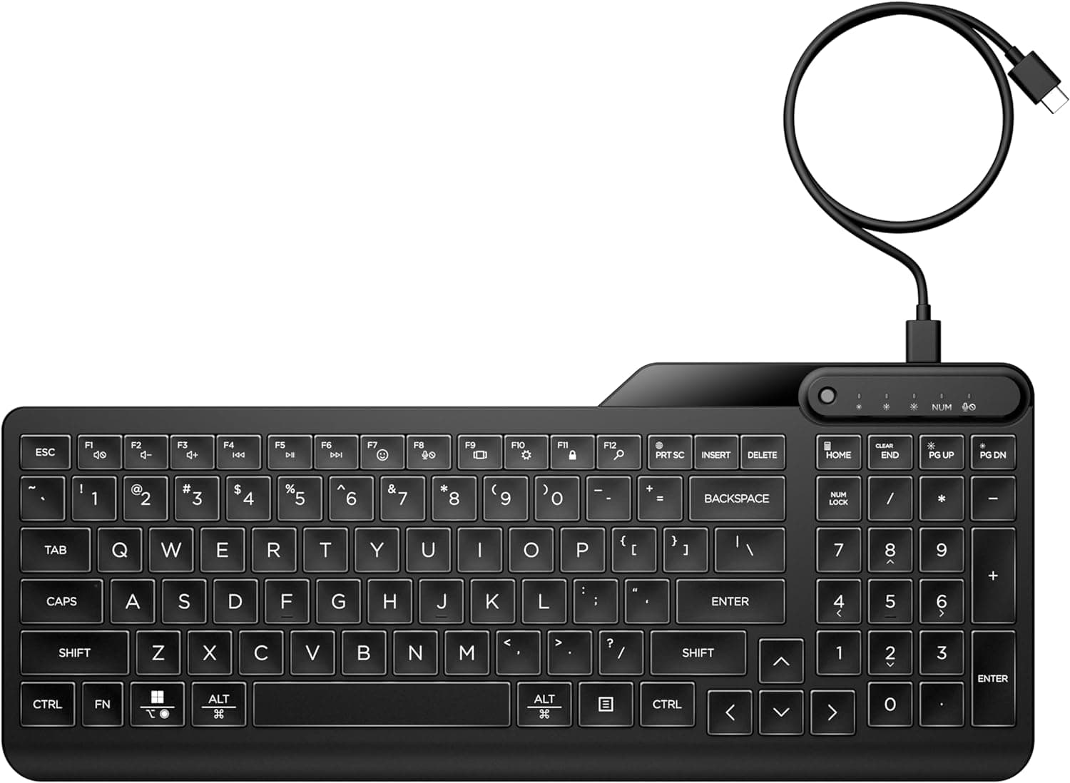 Illuminate Your Workspace with the HP 400 Backlit Keyboard