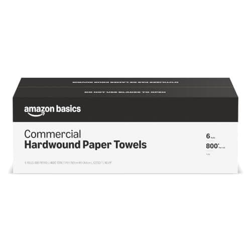 Bulk Pack of Amazon Basics White Paper Towels