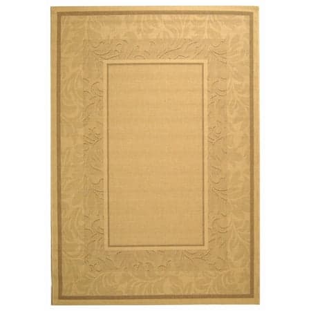 Safavieh Courtyard Elija Botanical Indoor/Outdoor Area Rug, Natural/Brown, 6'7" x 9'6"