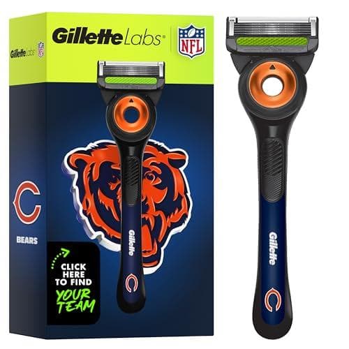 Gillette Labs NFL Bears Edition Shaving Razor with Refill