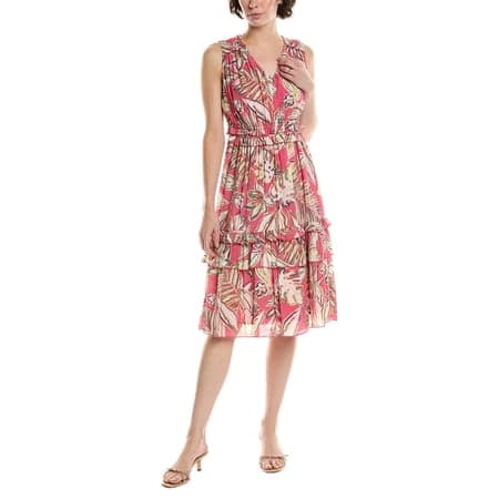 Nanette Lepore Women's Sleeveless Ruffle Midi Dress, Sizes 4-16