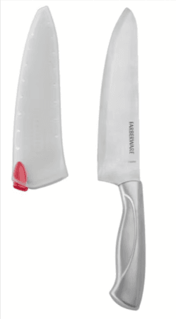 Razor-Sharp Chef Knife with Self-Sharpening Sleeve