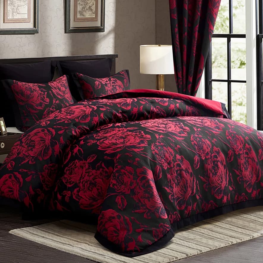 7-Piece Queen Comforter & Curtain Set for $45