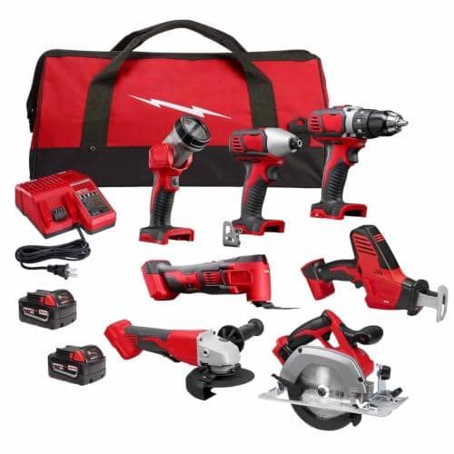 50% Off Milwaukee 18V Cordless Combo Kit - Power Tools for Home Improvement