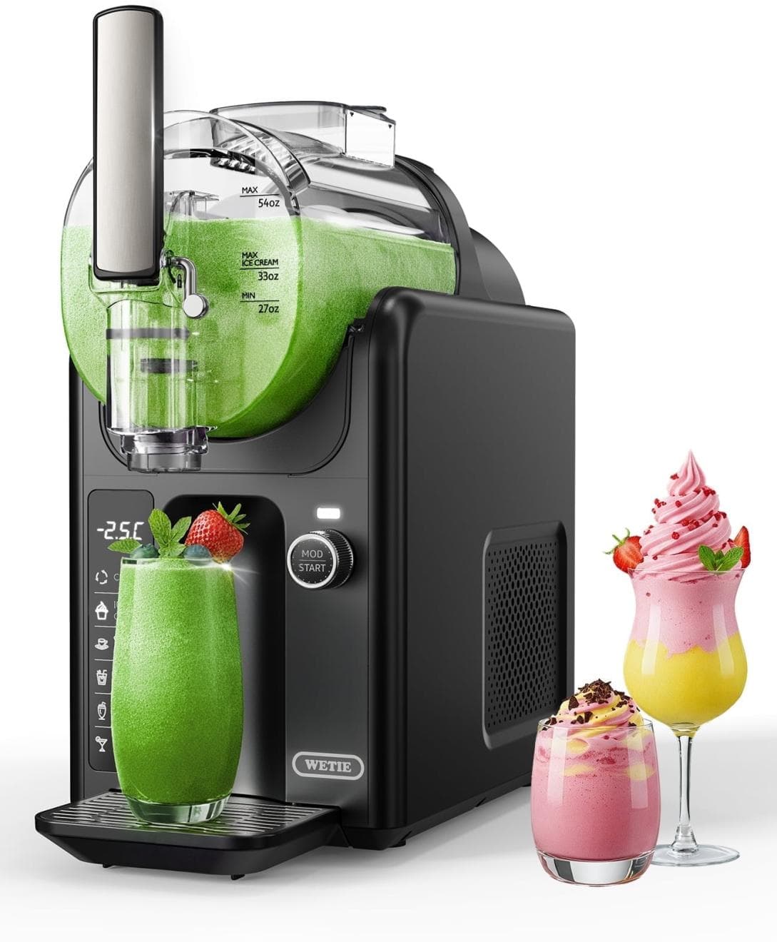 WETIE Slushie Machine: 5-in-1 Frozen Drink & Ice Cream Maker (82oz) at Walmart
