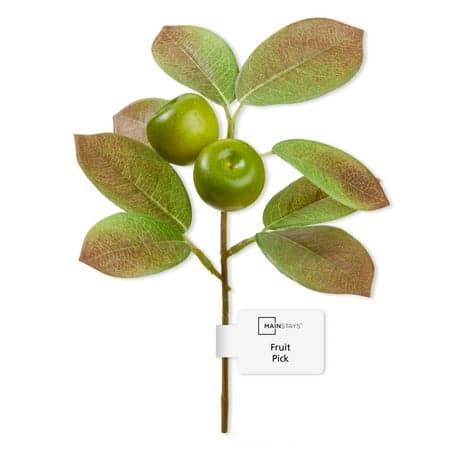 Mainstays Artificial Mini Fruit Pick, Green Apple, 4" x 8.25"