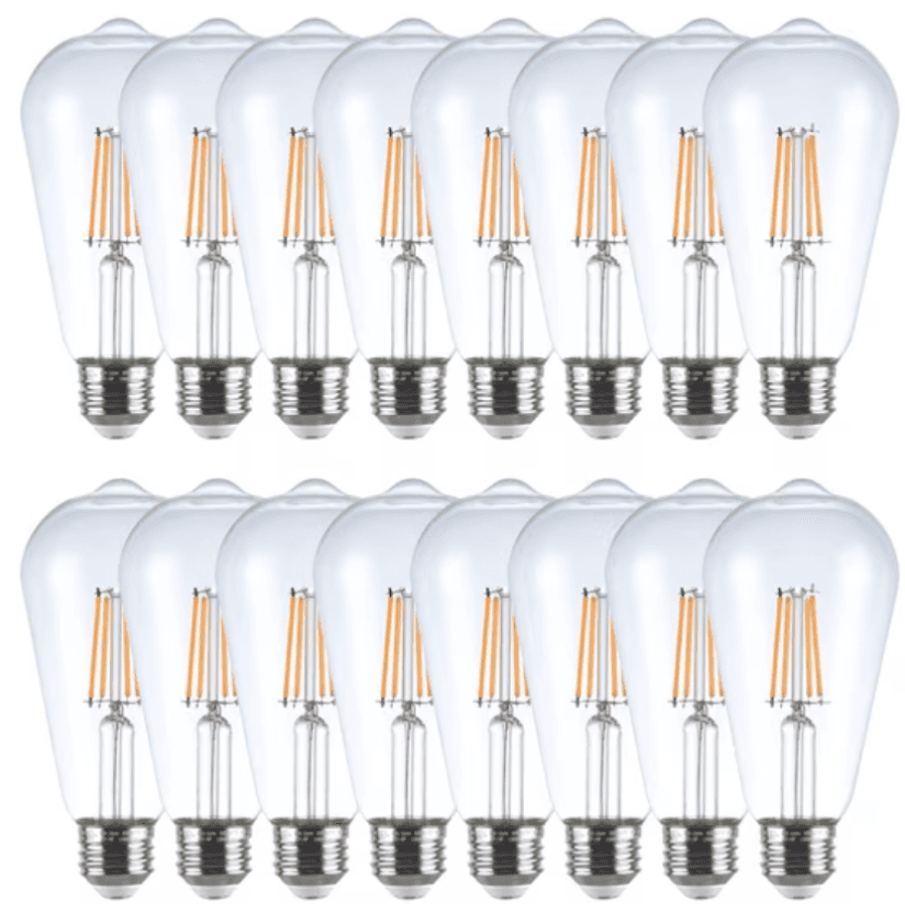 Illuminate Your Space with Great Value LED Light Bulbs (16-Pack)
