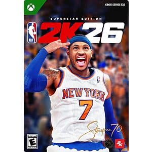 NBA 2K26 Superstar Edition (XBOX Series X|S Digital) $20
