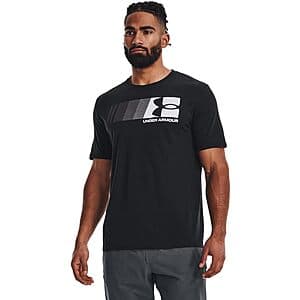 Under Armour Men's Fast Left Chest Short Sleeve T-Shirt in Black/White for $9.50