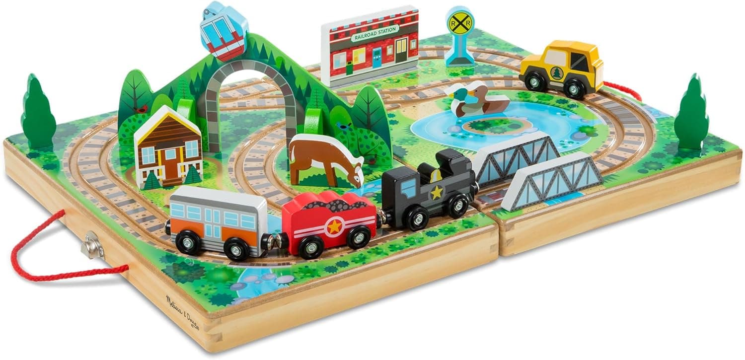 Melissa & Doug Wooden Train Set - 52% Off